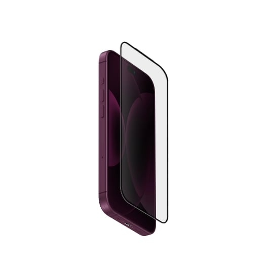 Ảnh của Kính cường lực viền đen IPHONE 18 Pro UNIQ OPTIX COVEX VIVID (DX2) IPHONE 18 PRO (2026) 6.3 GLASS SCREEN PROTECTOR