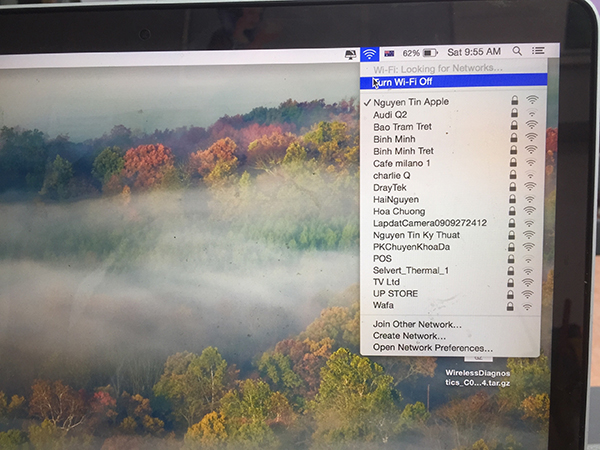 Kiểm tra mạng Wi-Fi trên MacBook