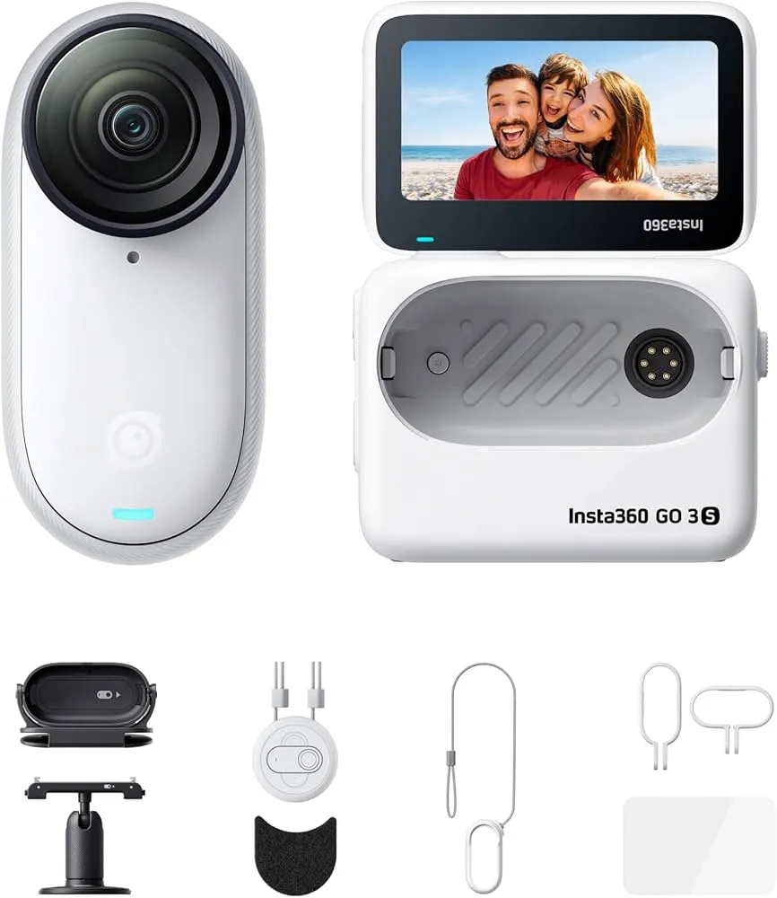 Insta360 GO 3S và bộ phụ kiện đi kèm