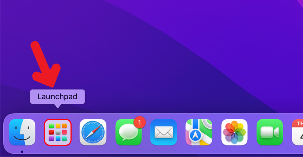 Mở Launchpad trên bản macOS Big Sur
