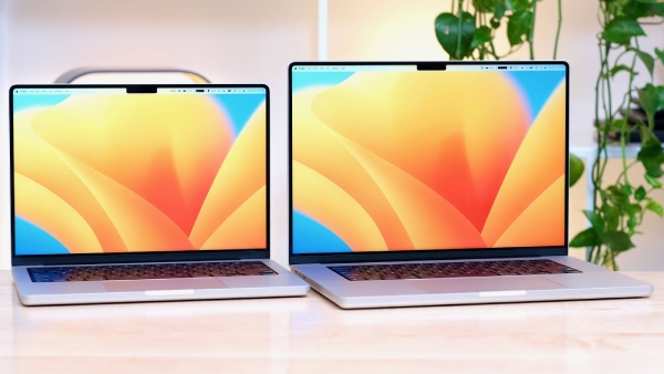 So sánh màn hình của macbook pro m2 14 inch vs 16 inch