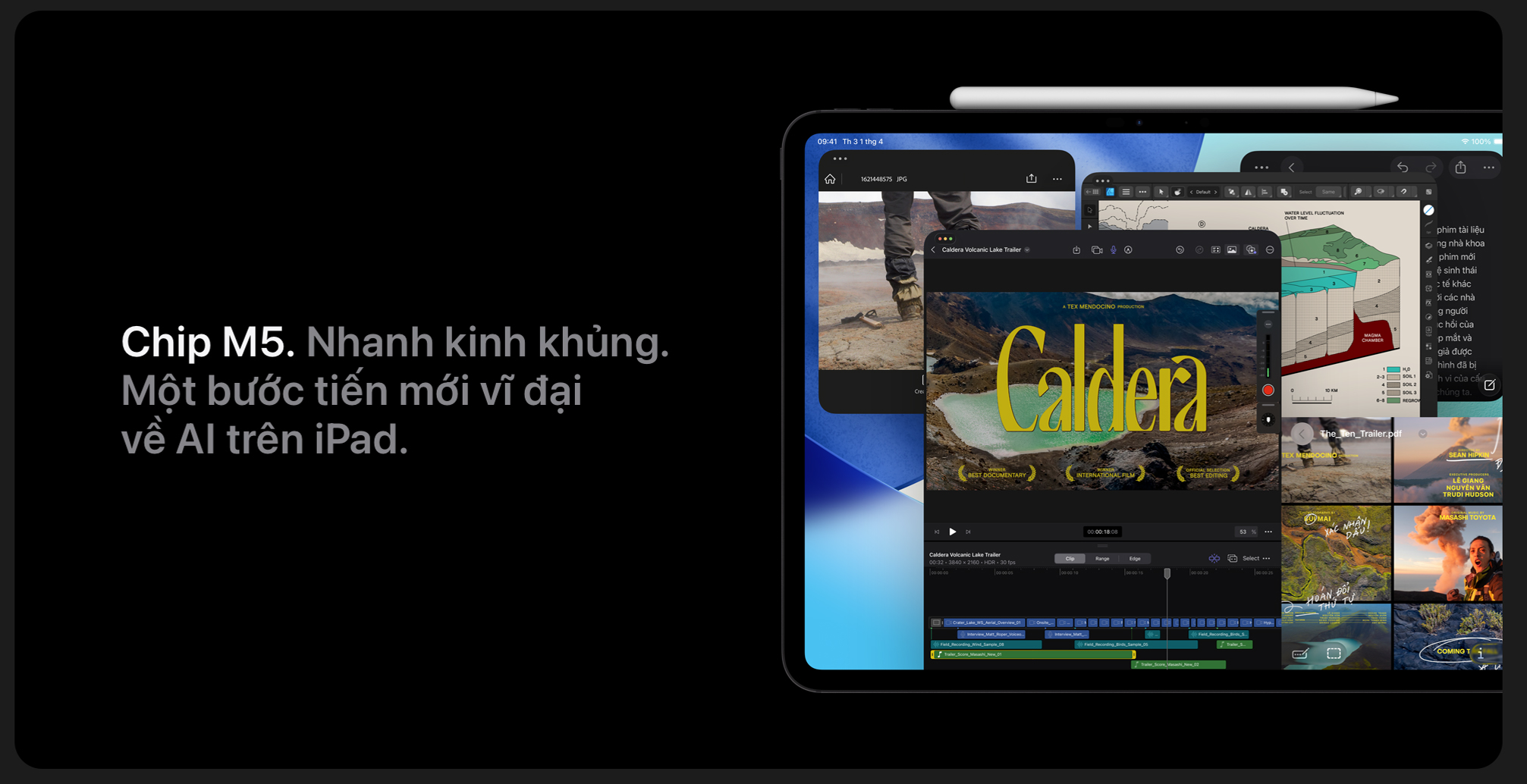 iPad Pro M5: Hiệu năng AI bứt phá, màn hình Ultra Retina XDR và iPadOS 26 thế hệ mới