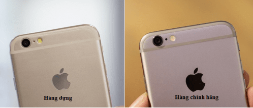 Kiểm tra thân máy iPhone 6S Plus dựng hay không.