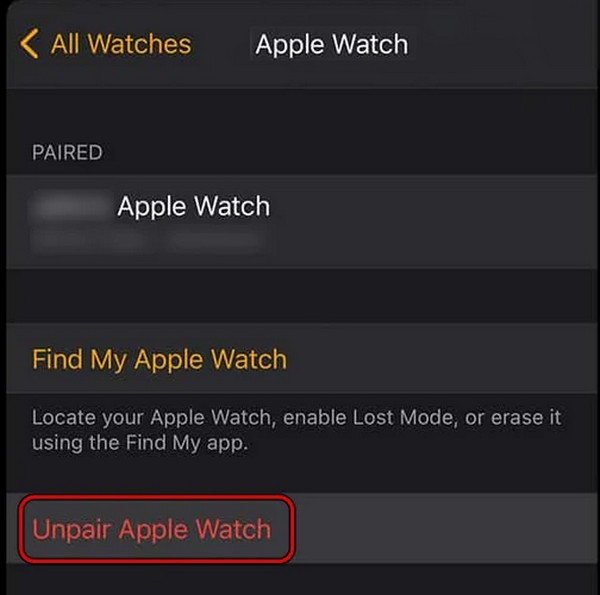 Dừng kết nối Apple Watch với iPhone/iPad