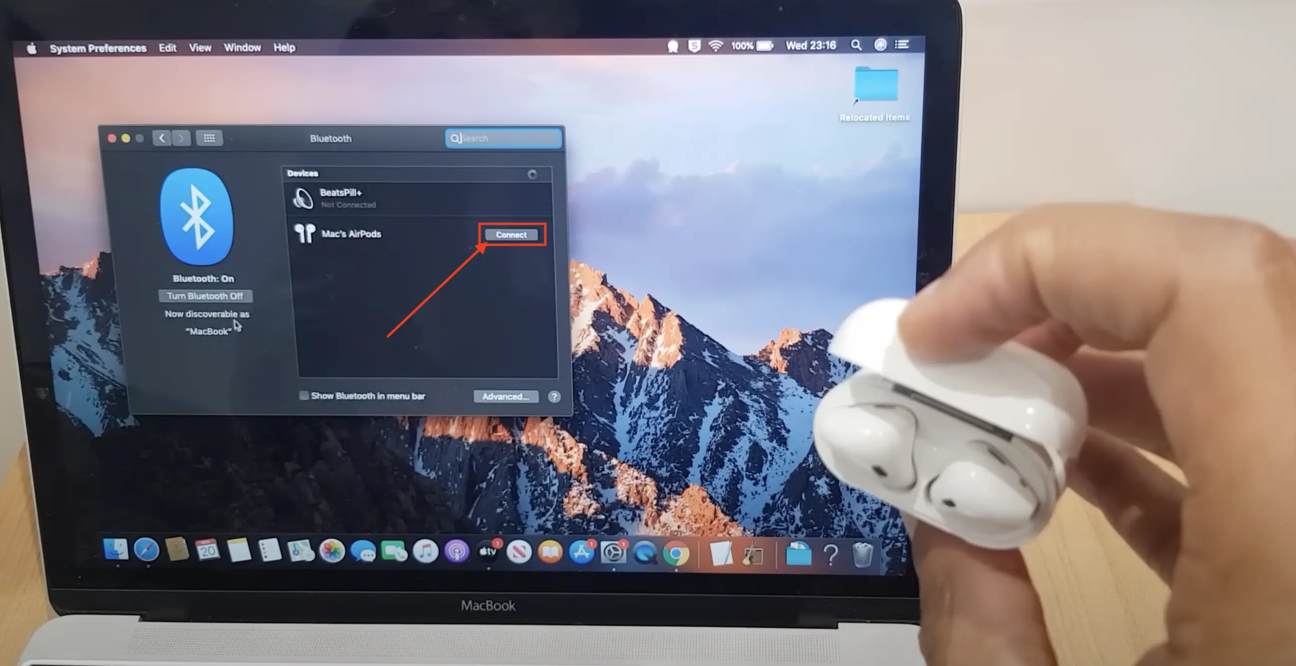 cách kết nối Airpod với macbook 2