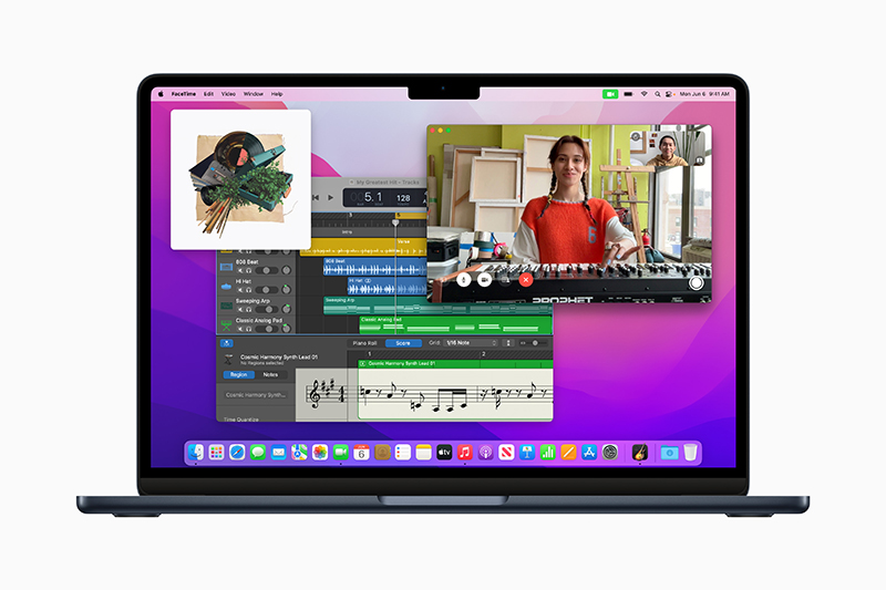 Camera MacBook Air M2 sắc nét với độ phân giải cao