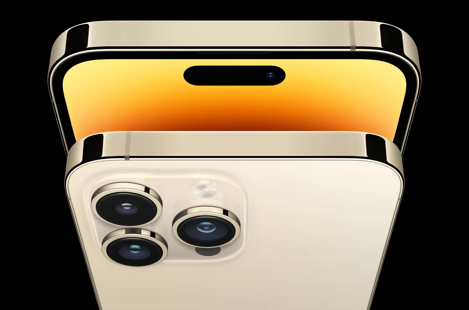 Camera trước của iPhone 14 Pro được thiết kế loại bỏ dạng notch tai thỏ giúp mở rộng diện tích màn hình tối đa