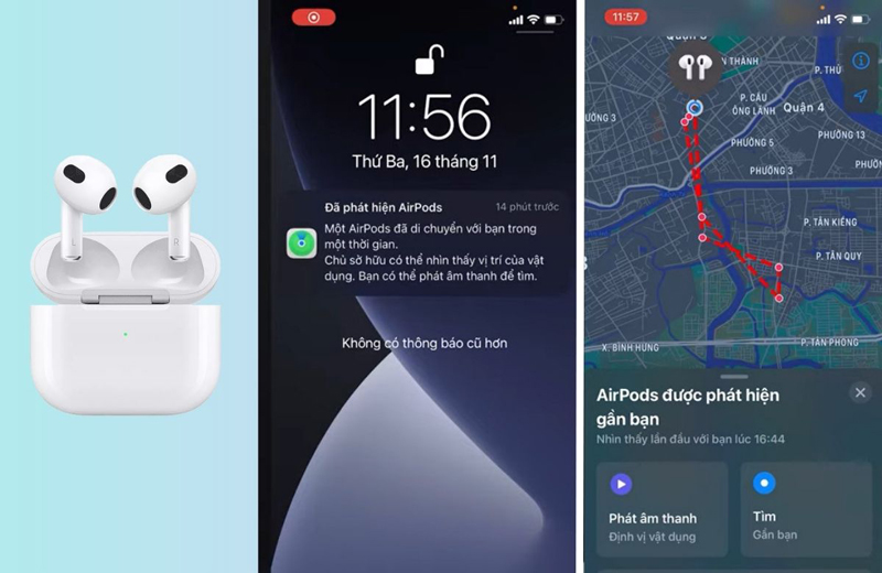 Chức năng Find My của AirPods 3