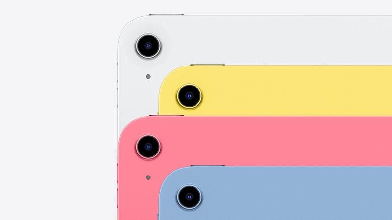 iPad Gen 10 cung cấp 4 tùy chọn màu sắc vô cùng tươi mới và trẻ trung bao gồm vàng, bạc, hồng và xanh da trời  