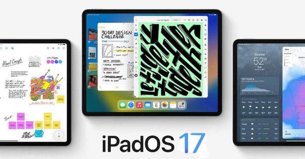Hệ điều hành iPadOS 17 đem lại trải nghiệm tuyệt vời cho ipad air 6