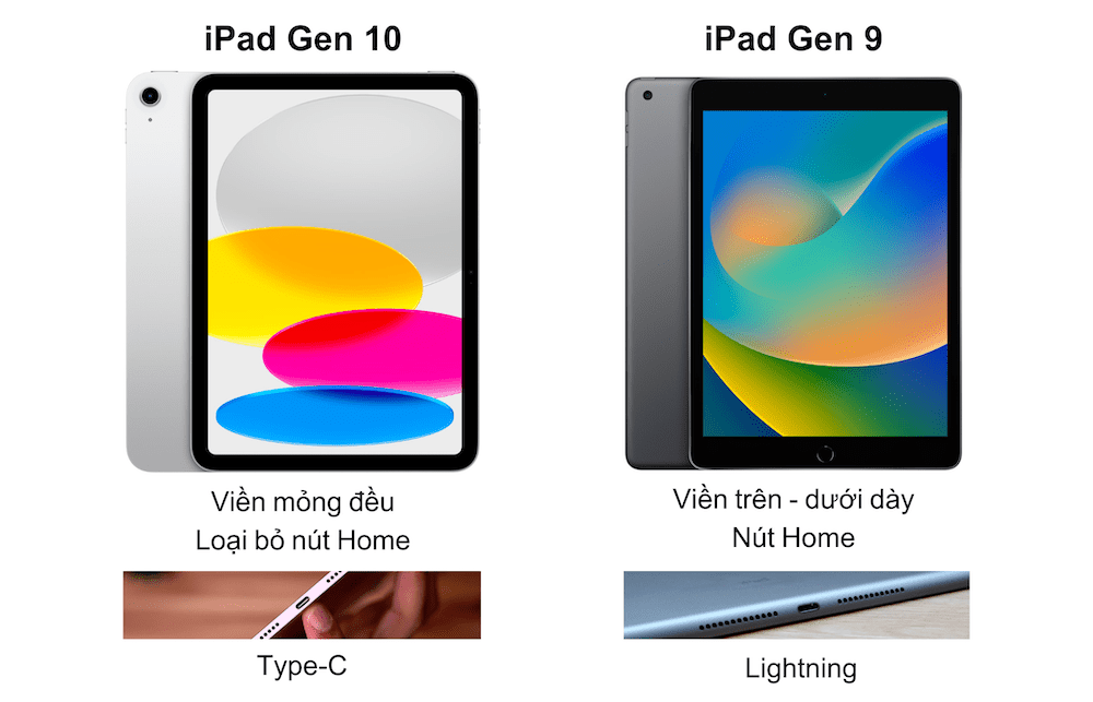iPad Gen 10 tốt hơn iPad Gen 9 những vẫn chưa bằng iPad Air 5.