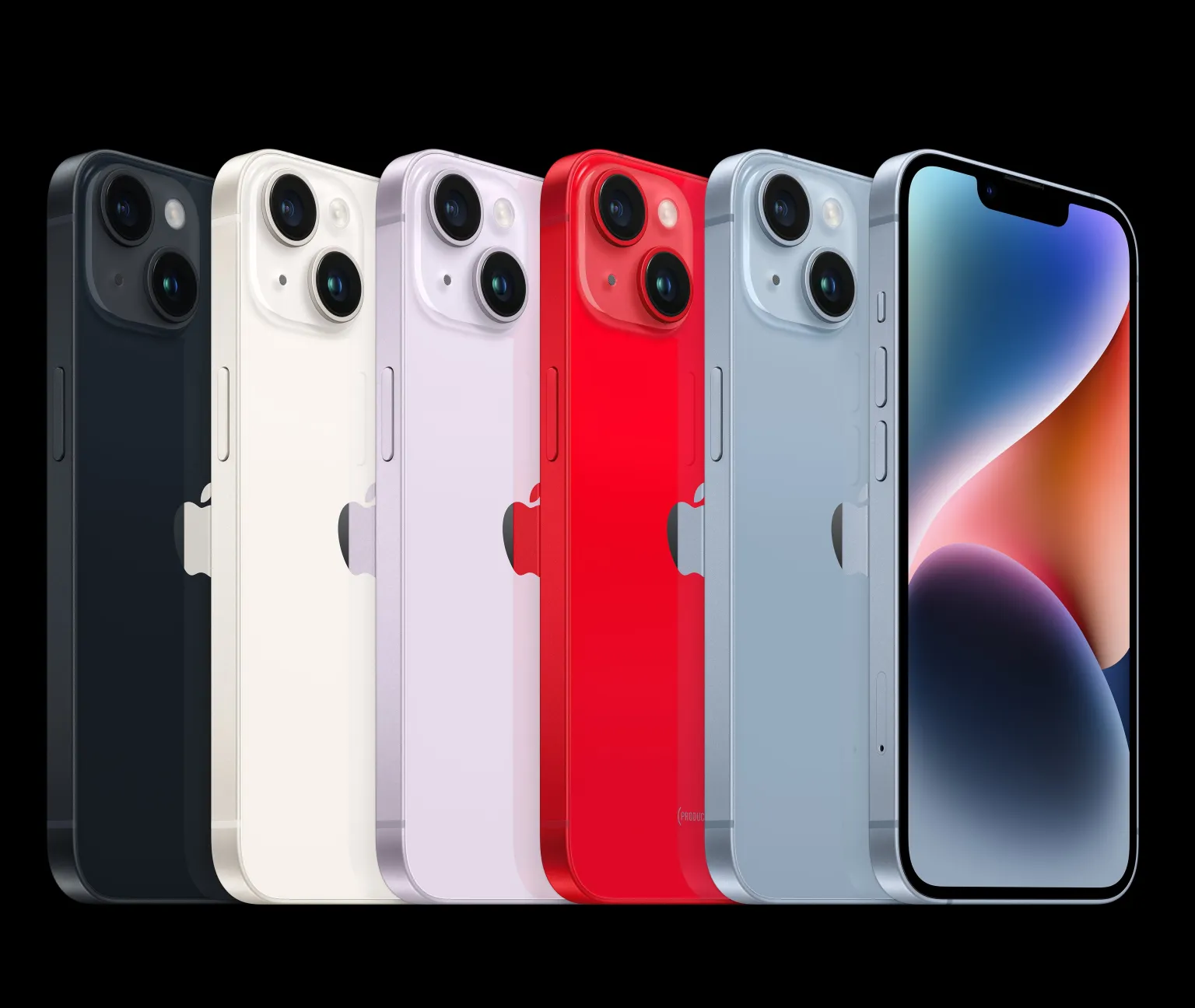 Về màu sắc, phiên bản iPhone 14 tiêu chuẩn chiếm ưu thế hơn so với iPhone 14 Pro