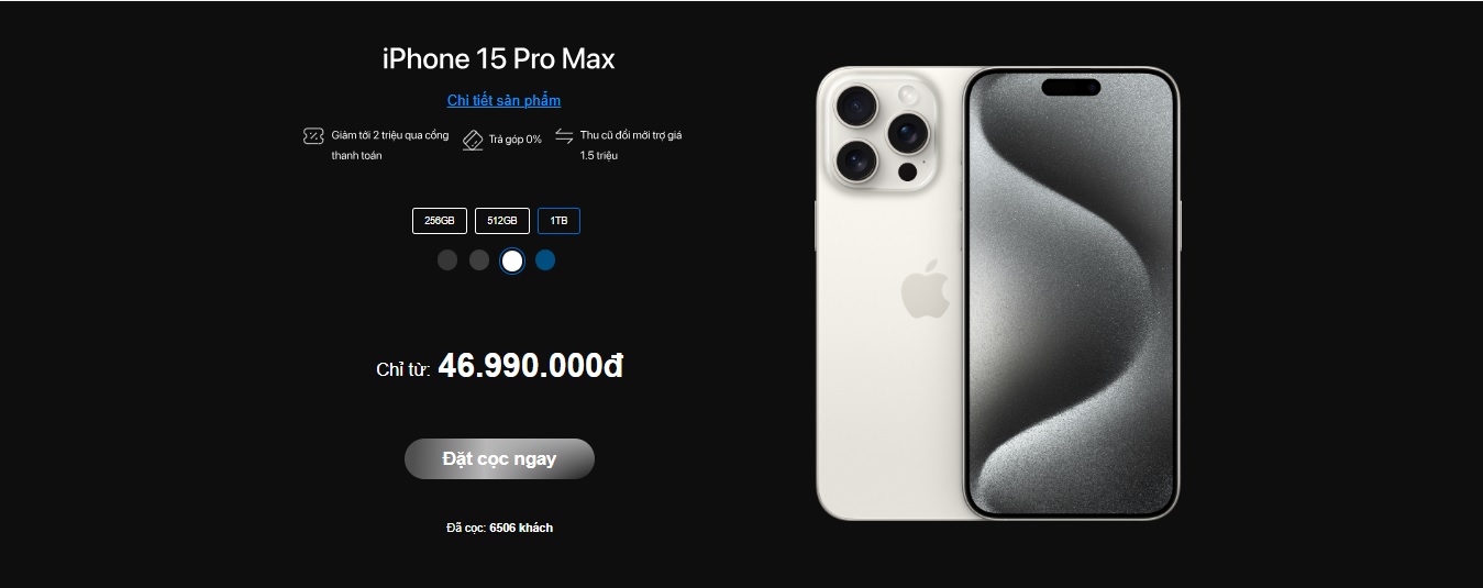 iPhone 15 Pro Max 1TB