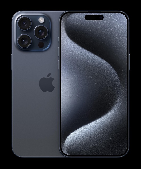 iPhone 15 Pro Max màu Titan Xanh sở hữu mặt trước thiết kế tỉ mỉ đến những chi tiết nhỏ nhất