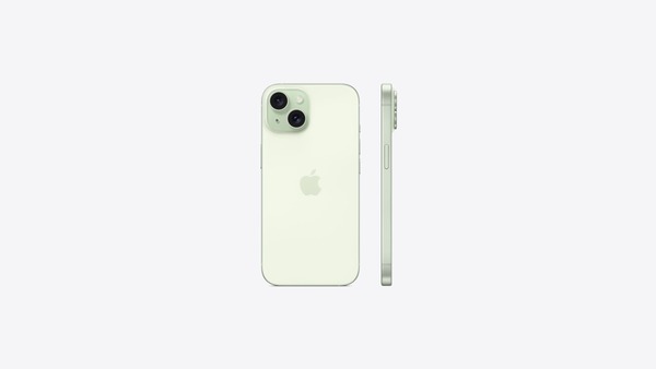 Khung viền nhôm của iPhone 15 bản thường cũng được đổ màu Xanh Lá tạo nên tổng thể hài hòa   