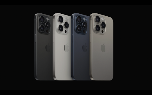 iPhone 15 Titan Đen toát nên chất rất riêng khi đứng cạnh cá phiên bản màu sắc khác
