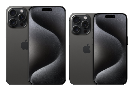 Dù cùng sở hữu tone màu, nhưng với sự khác biệt về kích thước, người dùng có thể nhầm tưởng rằng iPhone 15 Pro sở hữu màu Titan Đen đậm hơn so với iPhone 15 Pro Max.