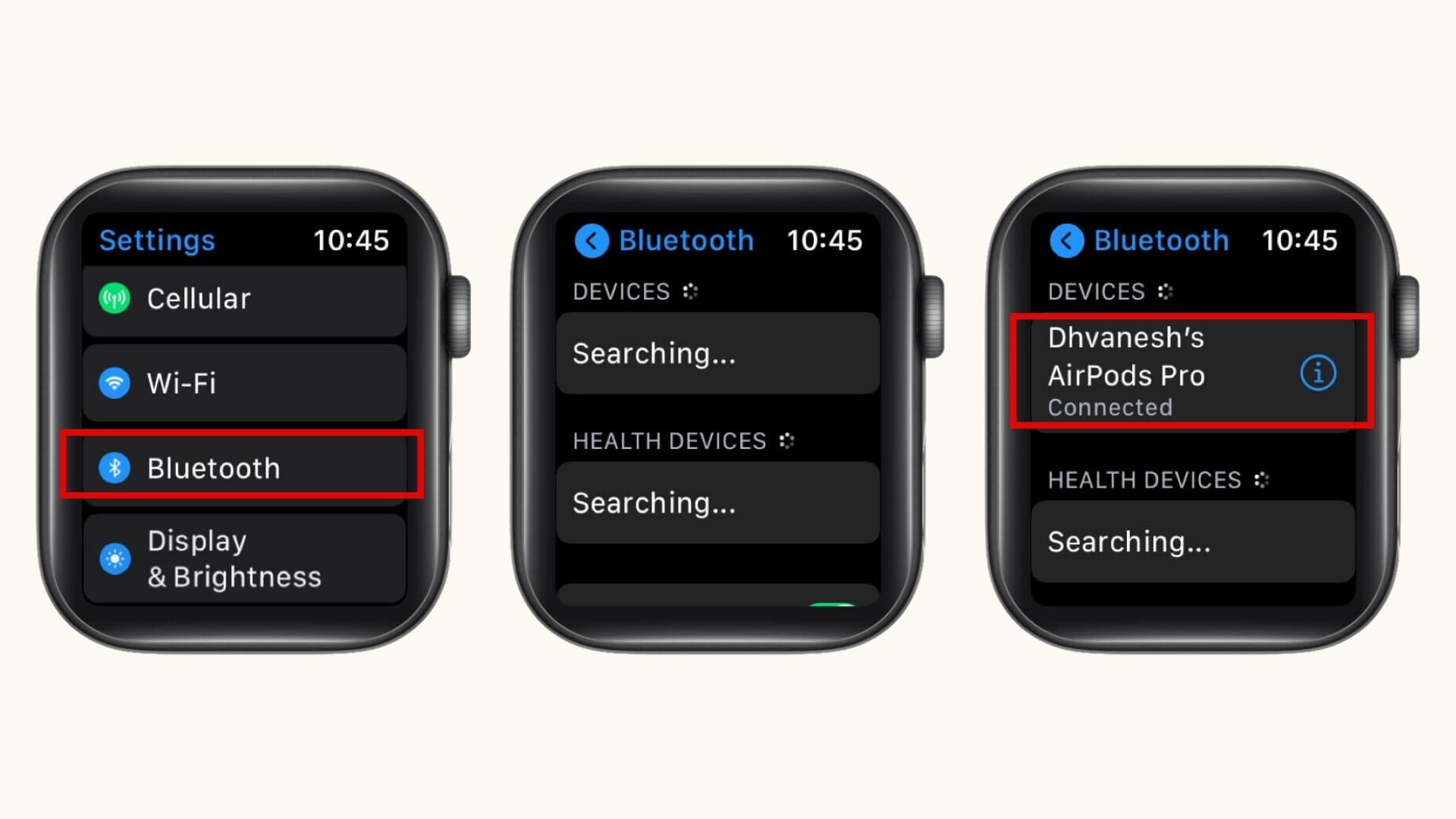 Kết nối AirPods với Apple Watch