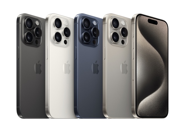 iPhone 15 Pro Max sở hữu bốn gam màu titan khác nhau