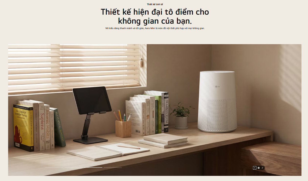 Thiết kế hiện đại LG AeroMini