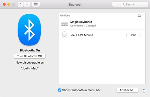 Kết nối chuột Bluetooth trên Macbook