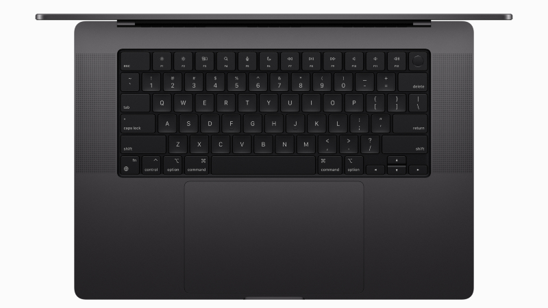 Bàn phím và touchpad của MacBook Pro 16 inch M3 Max được hoàn thiện tốt