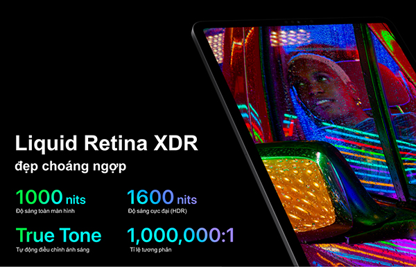 Màn hình Liquid Retina và Liquid Retina XDR trên iPad Pro M2