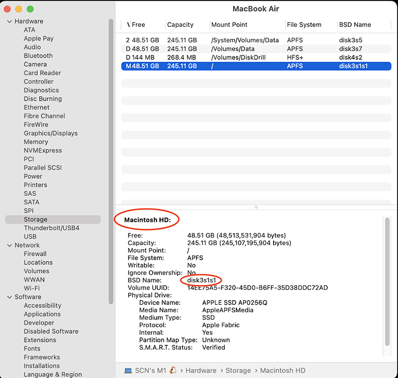 Sử dụng smartmontools kiểm tra SSD MacBook